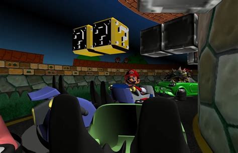 Mario Kart Ride Details For Super Nintendo World Track Layout And Scene