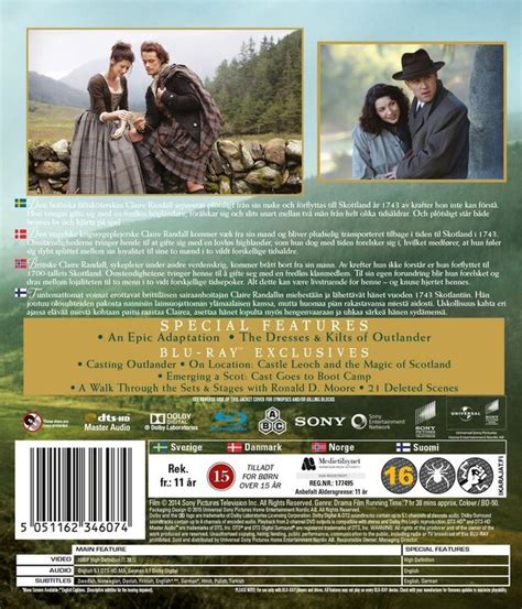 Outlander Sæson 1 Vol 1 Blu Ray 2 Disc Cdon