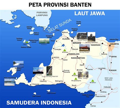 Los angeles, ca / norfolk, va. Peta Banten lengkap 4 Kabupaten dan 4 Kota - Sejarah dan Peta