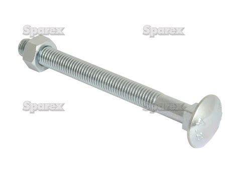 S.8309 Metric Carriage Bolt and Nut, Size: M12 x 130mm (Din 603/555 ...
