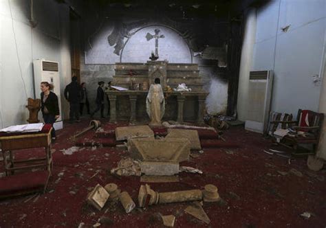 Gasps Followed By Tears As Christians Return To Their Church Destroyed By Isis America Magazine