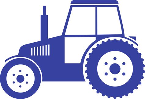 Tractor In Field Svg