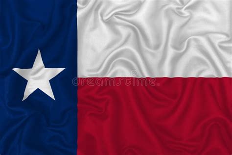 Wavy Texas State Flag Illustration Stock Vector Illustration Of