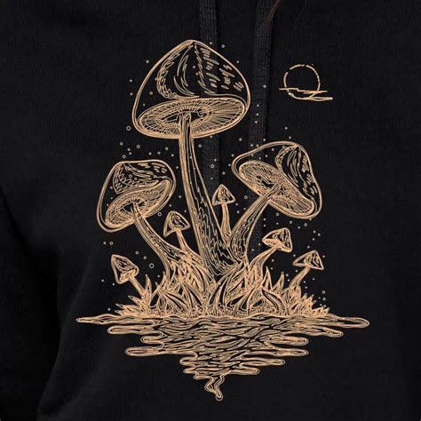 Cottagecore Mushrooms Fungi Goblincore Aesthetic Crop Top Hoodie