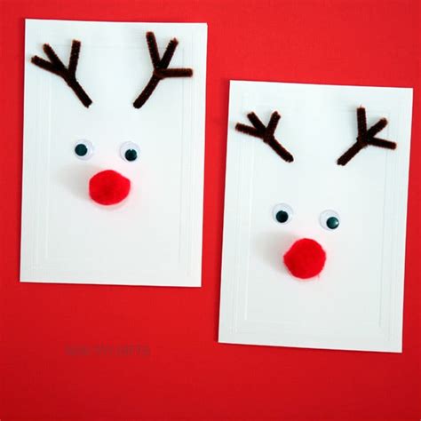 12 Easy Homemade Christmas Card Ideas For Kids Mums Make Lists