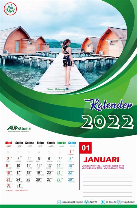 Contoh Desain Kalender 2022 Data Dikdasmen