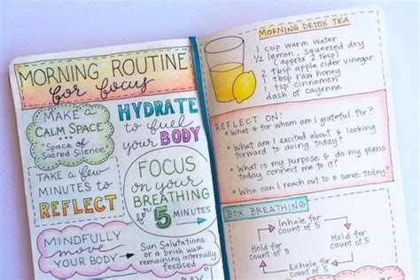 25 Morning Routine Bullet Journal Ideas And Examples To Start Your Day
