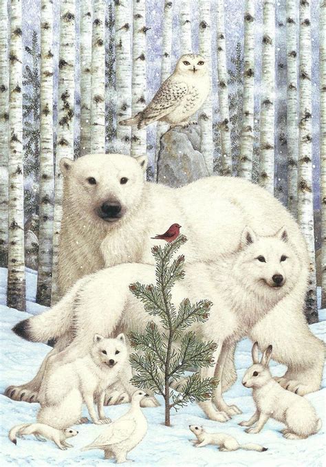 Lynn Bywaters Ferris Solstice Art Christmas Art Christmas Animals