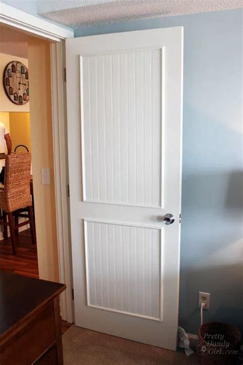 How to Add Molding Panels to a Flat Door | Interior door makeover