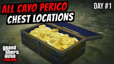 Gta Online All Treasure Chests Locations Day 1 New Cayo Perico