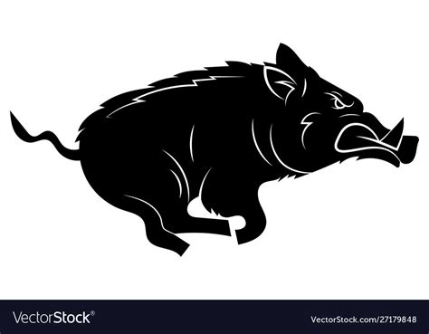 Wild Boar Clipart Black And White ~ Royalty Free Rf Clipart Of Boars