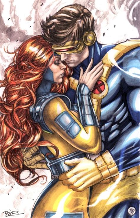 Jean Grey Phoenix Scott Summers Cyclops By Adriana Melo And Jeff Balke Comic Art Marvel