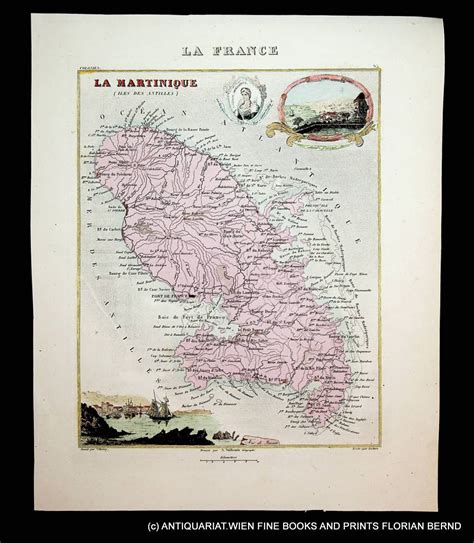 La Martinique Iles Des Antilles Map Avec 3 Illustrations Dans La