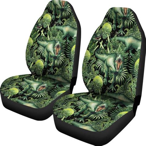 dinosaur t rex print pattern car seat covers jtamigo