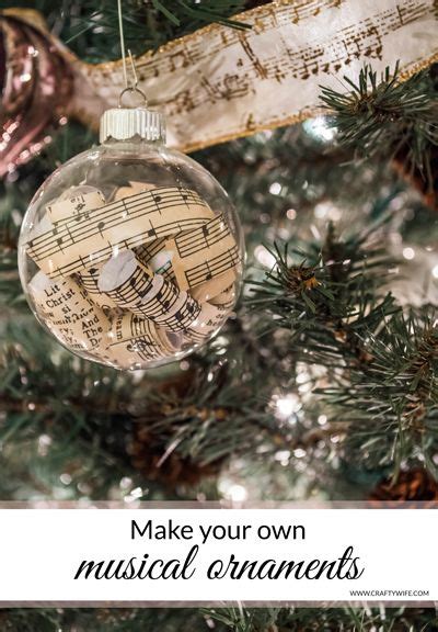 Make Your Own Musical Ornaments For Your Christmas Tree Using Glass