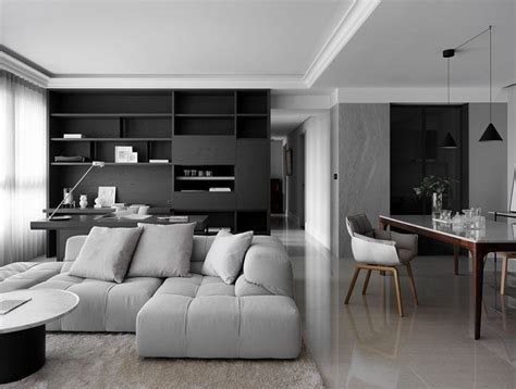 Shades Of Grey Apartment By Mole Interior Design Living Room Decor