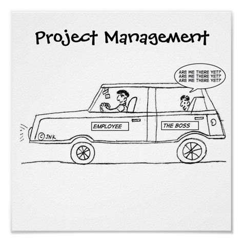 Project Management Poster Zazzle Work Humor Manager Humor Project