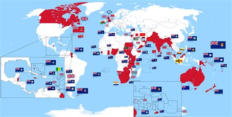 Map Of The British Empire Shortly Before The Outbreak Of World War Ii