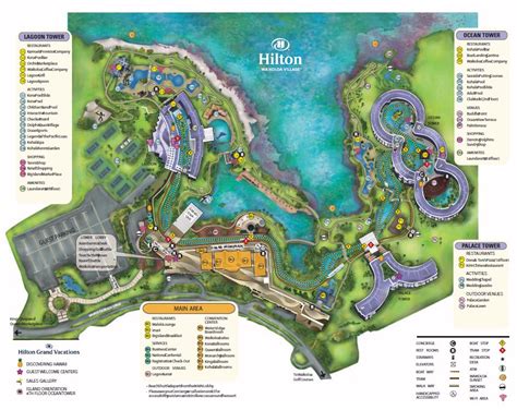 Map Layout Hilton Waikoloa Village