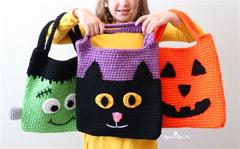 Crochet Halloween Tote Bags Repeat Crafter Me