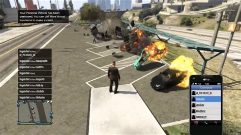 Gta 5 Car Bomb Chain Reaction Explosions Youtube