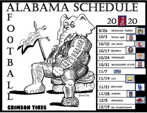 Here's what we know so far: Bonus Crimson Tikes: 2020 Alabama Schedule