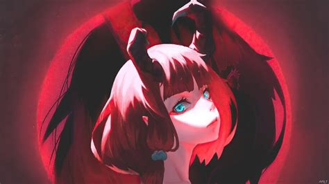 Anime Girl Demon Horns Fantasy 4k 42419 Wallpaper