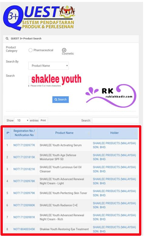 Atau anda boleh terus klik link carian produk berdaftar / bernotifikasi ini. 5 Cara Mudah Semak Produk Yang Ada Kelulusan KKM ~ Rubiah ...
