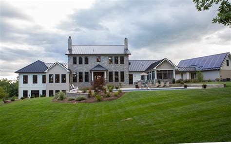 39 Million Newly Built Contemporary Farmhouse Style Mansion In Penn