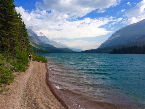 Lake Elizabeth In The Backcountry Of Glacier National Park Mt Oc