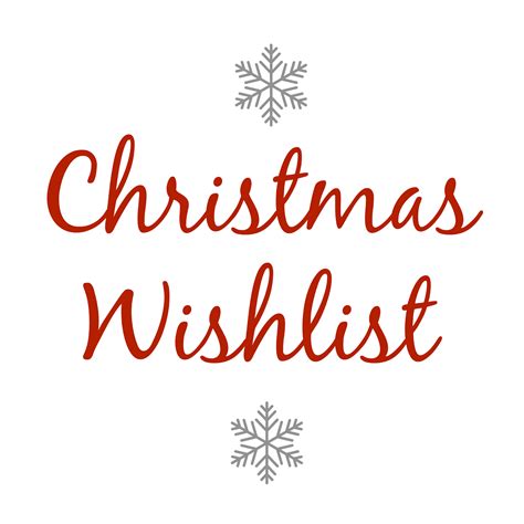Christmas Wishlist 2017 Chelle Belle