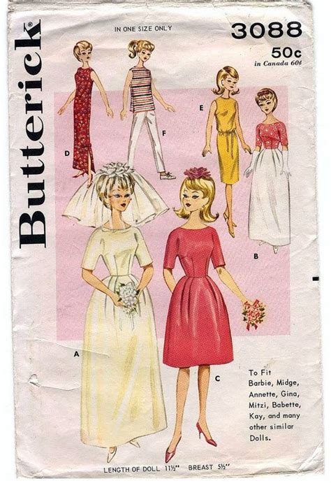 Vintage Doll Patterns For Barbie Other Fashion Dolls From Sexiezpix