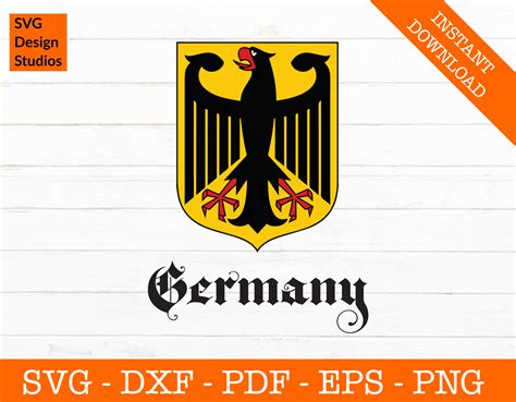 Germany Svg German Flag Svg German Seal Svg German Crest Svg Gothic