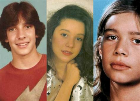 Es una playa de piedras menudas. Antes e depois. Como estão os ídolos das crianças nos anos ...