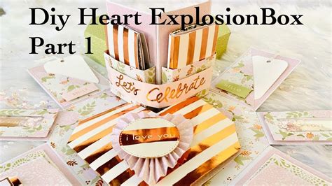 Diy Heart Explosion Box Tutorial Part 1 Diy Heart Explosion Box Youtube