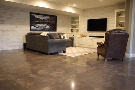 Finish Cement Basement Floor Flooring Ideas