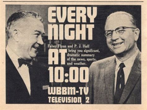 1961 Wbbm Chicago Tv News Ad ~ Fahey Flynn And Pj Hoff Reporters Ebay