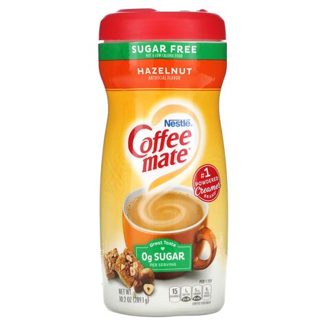 Coffee Mate Powder Coffee Creamer Sugar Free Hazelnut 10 2 Oz 289 1 G