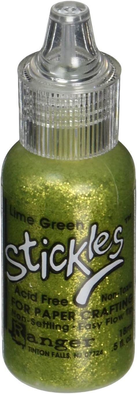 Stickles Glitter Glues Ranger Industries 1829 Bâtonnets Vert Citron