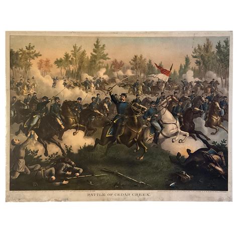 Bid Now 1890 Kurz And Allison Original Civil War Battle Of Cedar