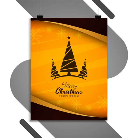 Abstract Merry Christmas Brochure Design Template 271680 Vector Art At