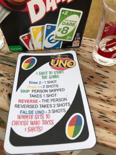 Adult Uno Drink Game Etsy