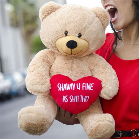 Extra Large Shawty U Fine Bear Teddy Bears Valentines Valentines Day Teddy Bear Teddy Bear