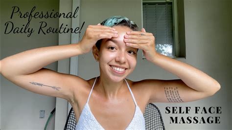 Self Facial Massage Routine ~ Professional Guidance For Lifting Facial