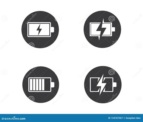 Battery Icon Logo Illustration Vector Stock Vector Illustration Of