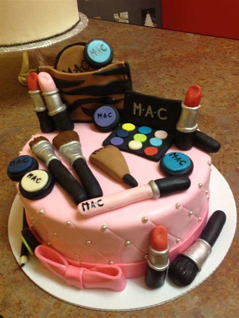 This cake has been a sweet present for her confirmation, since she loves all about that… Make up Birthday Cake by Tanya Williams at Midtown Cakes in Columbus, Ga. | Make birthday cake ...
