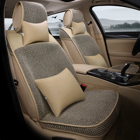brand fashion linen universal car seat cover set in automobiles seat covers from automobiles