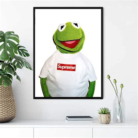 Kermit The Frog Supreme Wall Art Hyped Art