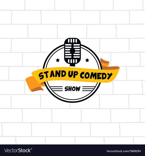 Stand Up Comedy Royalty Free Vector Image Vectorstock