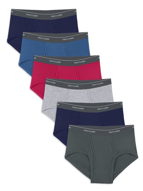 Fruit Of The Loom Mens Fashion Briefs 6 Pack Free Shipping Ebay